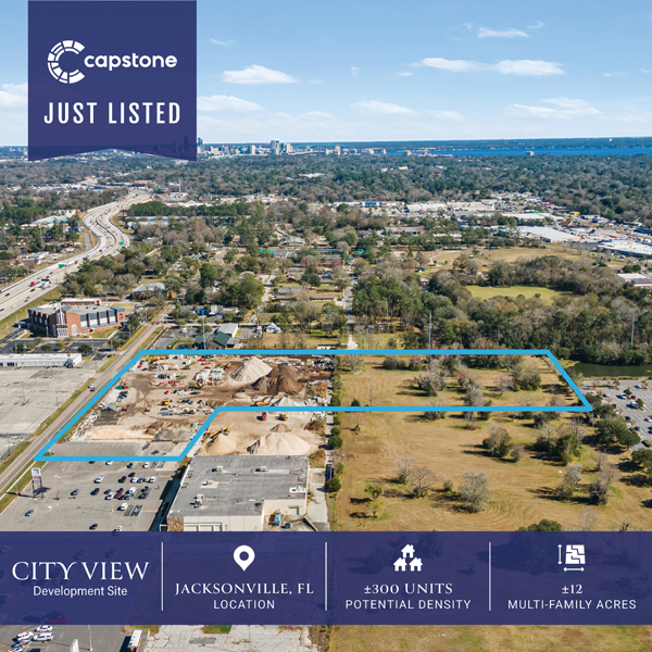 New Offering: ±300-Unit Multi-Family Development Site Near Downtown Jacksonville, FL - Capstone Companies | Nationwide Leader in Multi-Housing Investment